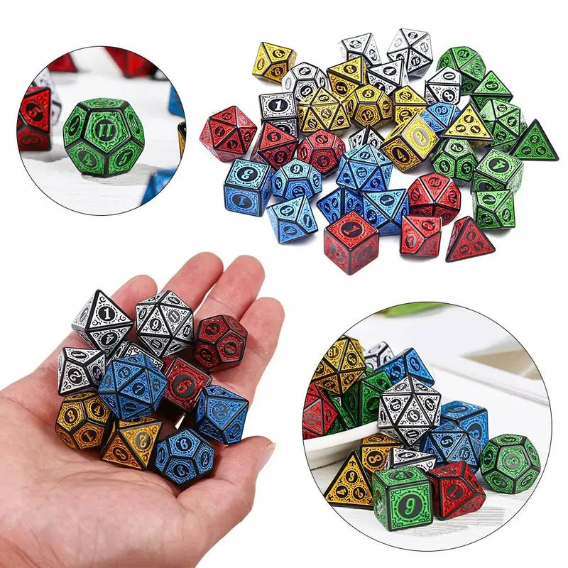 Antique Pattern Dice Set