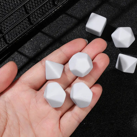 Blank Rounded Dice DIY Board Game Accessories