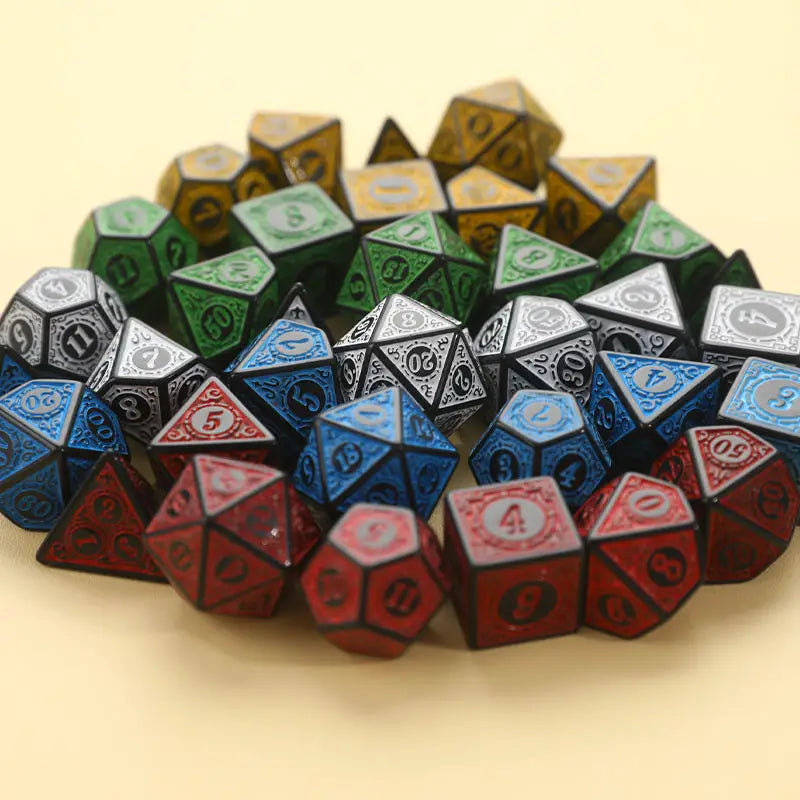 Antique Pattern Dice Set