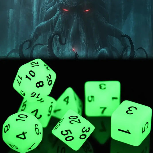 FREE Today: Luminous Night - Glow in The Dark Dice Set