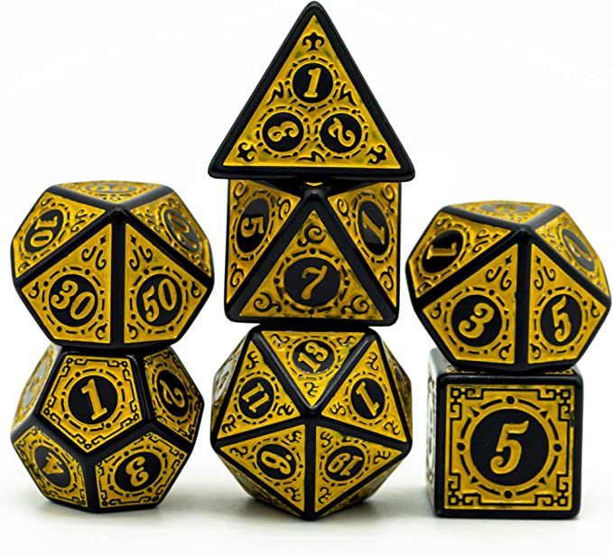 Antique Pattern Dice Set