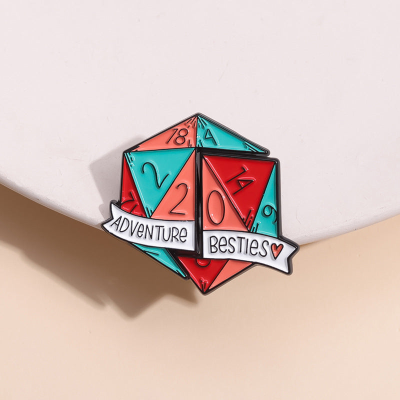 Adventure Besties Dice Pin (2 Pcs)