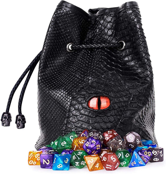 DND Dragon Eye Dice Bag (Random Color)