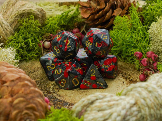 Blood Splatter Dice Set