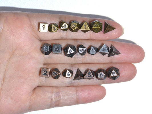 FREE Today: Metal Mini Archaized Board Game Dice Set  (Give away a random dice)