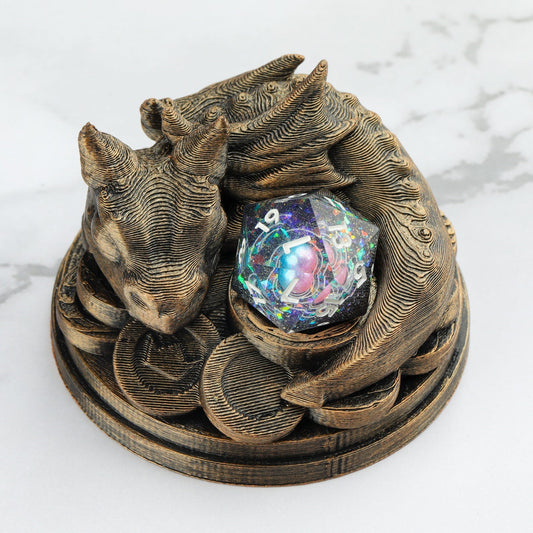 Baby Dragon Dice Guardian + Mystery D20 (Random Color)