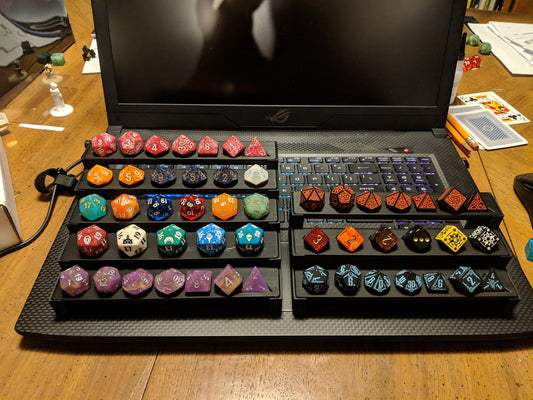 Dice Display Benches for Dice Collectors + Mystery Dice Set