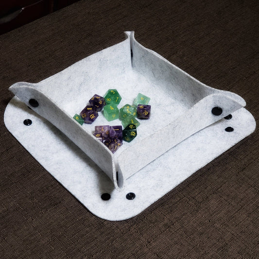 Soft Wool Felt Dice Tray